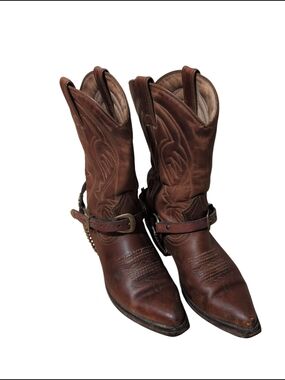 Boulet Leather Western Harness Boots